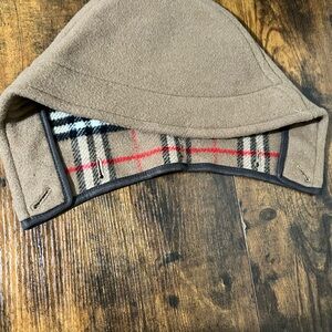 Burberry Beige Hood with Classic Check Lining